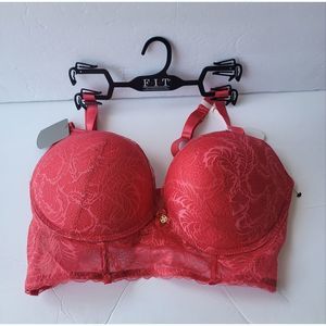 Daisy Fuentes red Bra Push Up size 42D